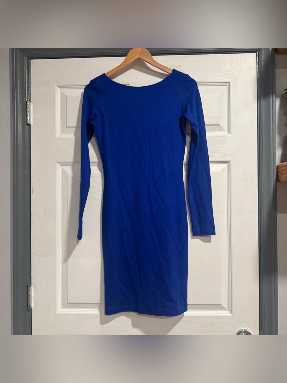 Amanda Uprichard Blue Bodycon Midi Dress